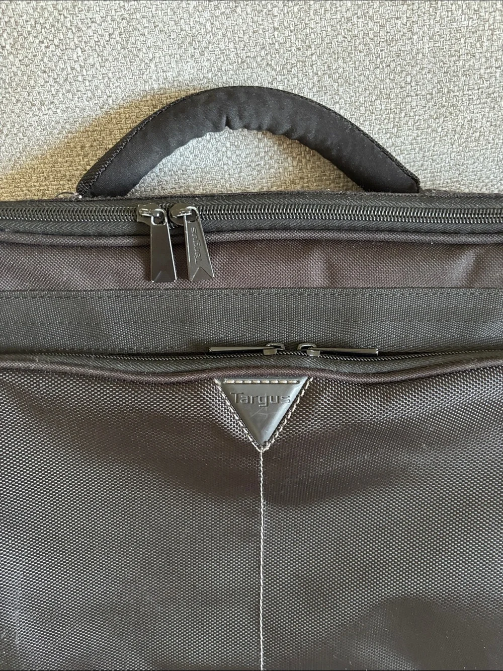 Targus 18” Laptop Briefcase with Front Organizer Pocket and strap.